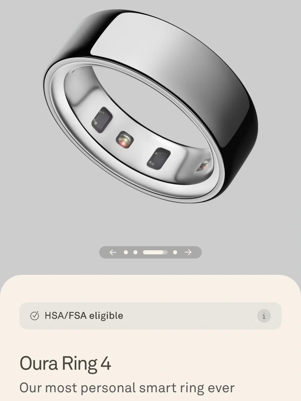 Oura Ring 4 with Extra Covers